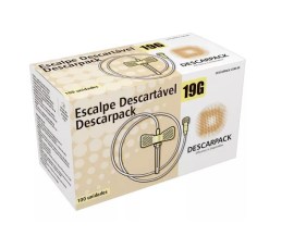 Scalp Estéril Luer Lock - 19 G - 100 Unid - Descarpack